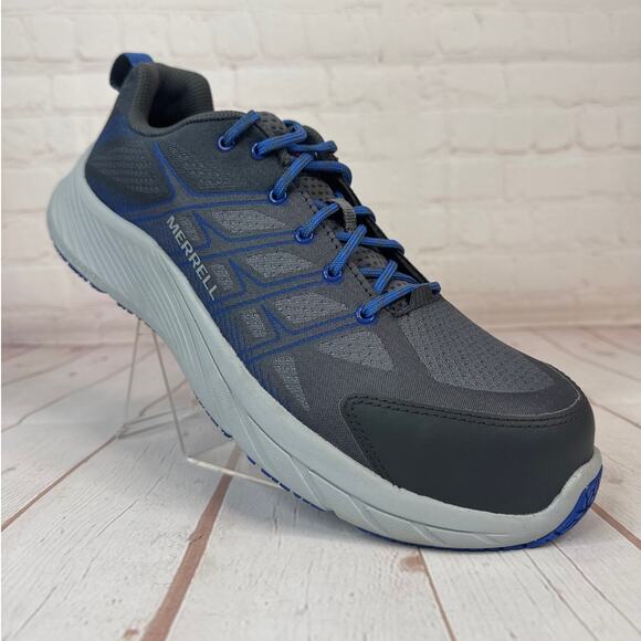Merrell Moab Flight Carbon Fiber Gray Safety Toe Work Shoe Mens Size 10.5M - Picture 1 of 10